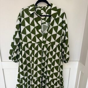 The Bettina Tiered Shirt Dress by Maeve